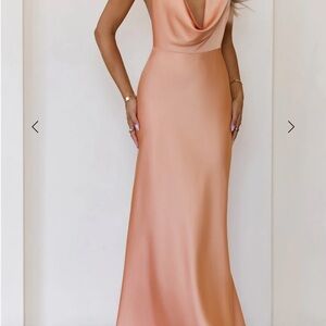 Hello Molly Peach Maxi Dress
